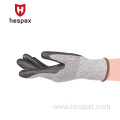 Hespax PU Gloves Cut Resistant Heavy Duty Work